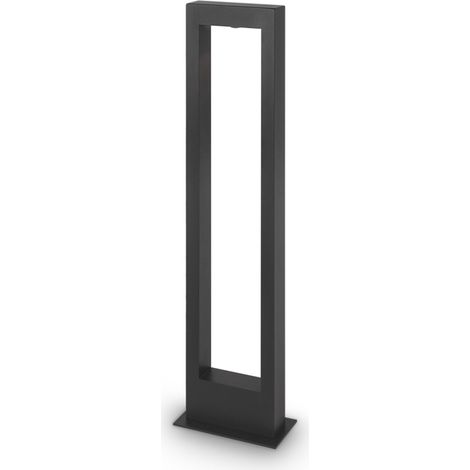 Lampione Per Esterno Moderno Metallo Grafite Luce Led 10W Ip65 (1/4)