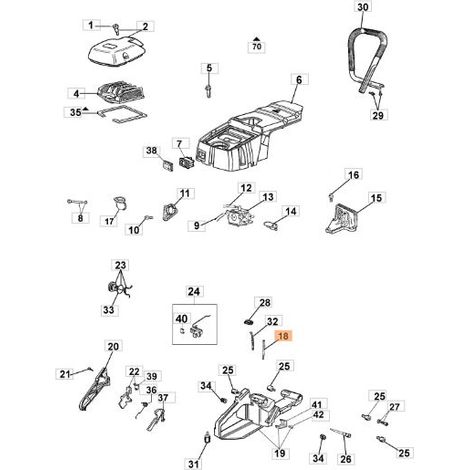 Tubo motosega decespugliatore modelli GS630 BC380S ORIGINALE OLEOMAC 61350329R