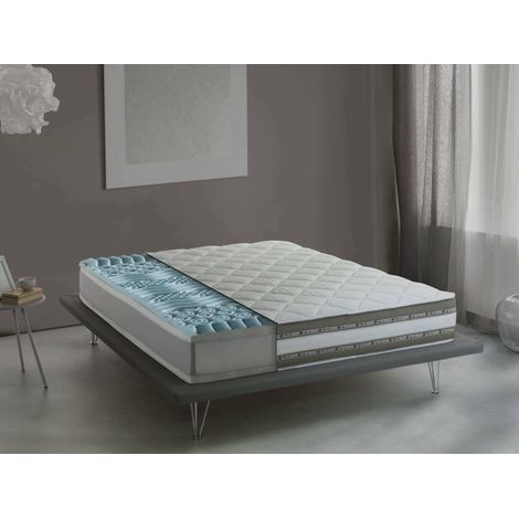 Dmora Materasso Piazza e Mezza 120x200x27h cm Bianco Sfoderabile Grado Rigidità 3/5, Misura Rete Compatibile 120x200 cm Made in Italy (1/5)