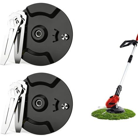 Inclus des lames et accessoires de vis - adaptée pour einhell & garten meister tondeuse & gardol & MR. - 2 pièces Lame de tondeuse Disque (1/5)