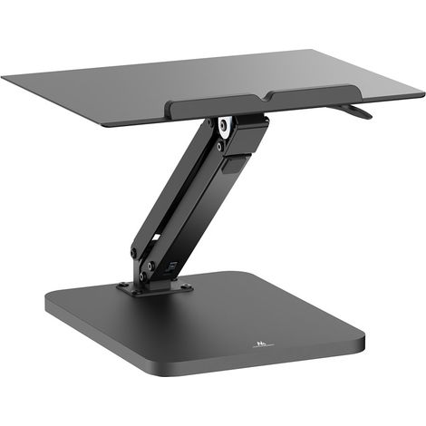 Maclean desk stand for monitor or laptop. gas spring. for standing and sitting work. black. MC-493 (1/5)