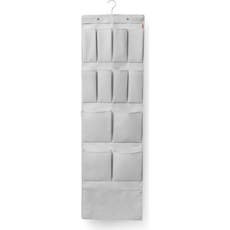 Porte-Manteau Multi-Usage à Suspendre sur Porte Organisateur à Crochet pour Porte idéal pour Rangement de Chaussures, Sacs ou Foulards 45 x 120-150 cm Gris Clair (1/5)