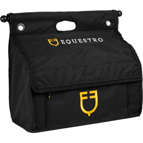 EQUESTRO Borsa da grooming con barra NERA CAVALLO BOX (1/4)