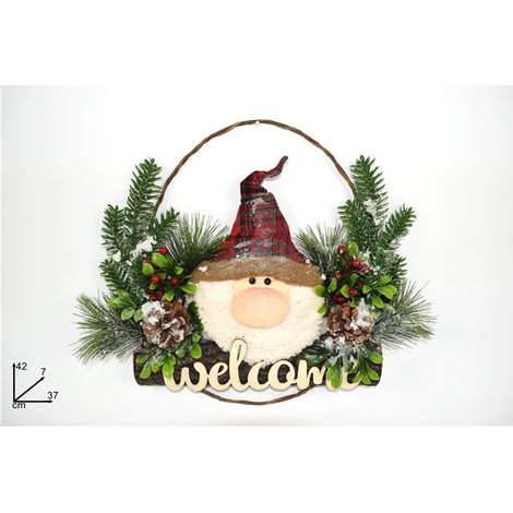 Dietroporta con Gnomo 37 cm DUE ESSE CHRISTMAS