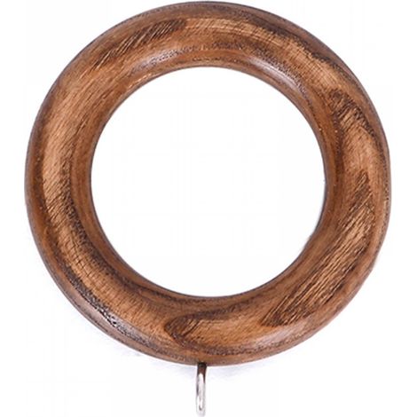 Filiyano-Lot de 6 supports de rideaux en bois, robustes et multifonctionnels, pouvant également servir de cintres pour pantalons, pour la maison ou le (1/5)