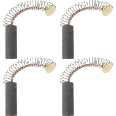 4pcs Balais de Charbon Ronds pour Moteur 22,15 Mm X 7,62 Mm Longueur Du Ressort 44 Mm pour Perceuse à Percussion Scie Circulaire Scie à Tronçonner Et Meuleuse Angle (1/5)