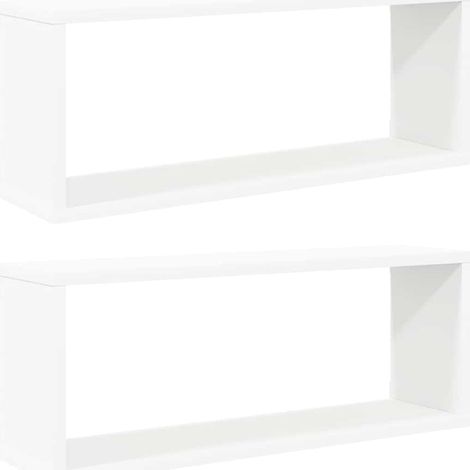 Maison Exclusive - Würfelregale 2 Stk. Weiß 60x15x23 cm Holzwerks (1/5)