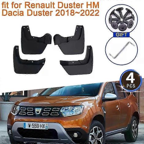 Garde-boue de haute qualité pour Renault Duster HM 2018-2022 et Dacia Duster 2019-2021 : bavettes, protections d'ailes avant et arrière, élargisseurs d'ailes. (1/5)