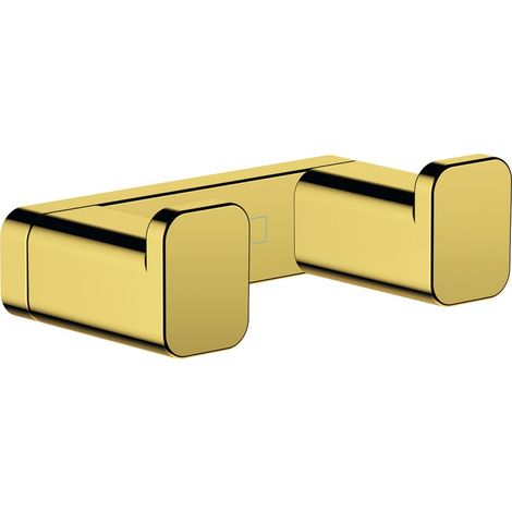 Hansgrohe AddStoris - Gancho doble, aspecto de oro pulido 41755990