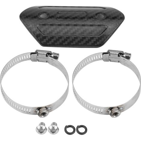 Motorcycle Heat Shield - Motorcycle Exhaust Cover, Intermediate Exhaust Pipe Heat Shield, Tube Protection Link, Heel Guard (1/5)