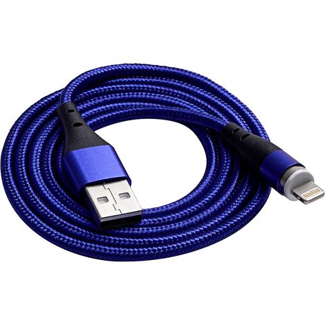 Akyga AK-USB-42 Magnetisches USB-C-Kabel, geflochtenes Kabel, 18 W, 3 A, PD, QC, 1 m (1/4)