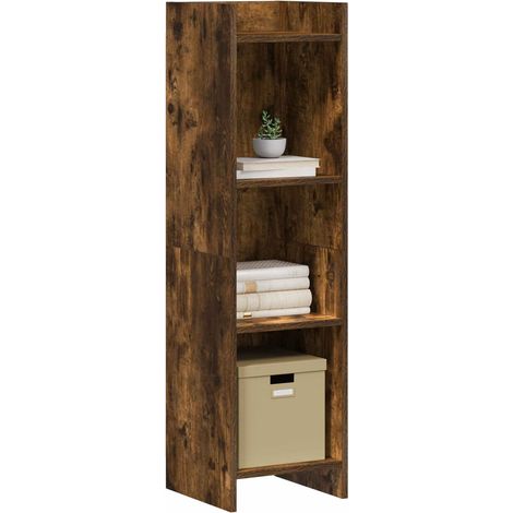 Libreria  Armadio per Libri Rovere Fumo 30 x 30 x 111 cm Legno ingegnerizzato (1/5)