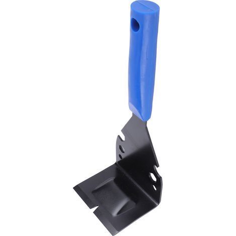 Outil de dépose de moulures en acier inoxydable multifonctionnel et compact, facile à utiliser, pour plinthes (bleu). (1/5)
