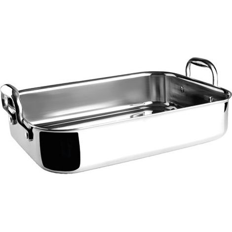 Plat à rôtir 35x26cm inox - Lacor - 60865 (1/4)