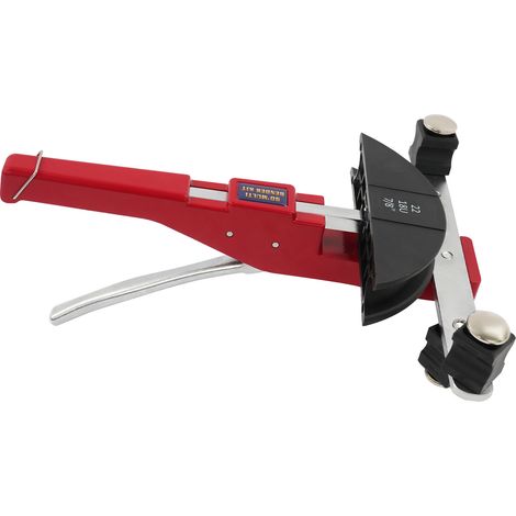 CT-999 Cintreuse Tuyaux, Rouge, Cintreuse Tuyaux à Cliquet 7 Matrices Outil Cintrage 6 à 22mm 1/4"-7/8" à 90 Angles Ensemble D'outils Machine à Cintrer Les Tuyaux Pour Tuyaux En Cuivre Aluminium Et Ac (1/5)