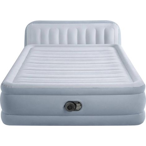 Intex – Matelas gonflable 64450ND 152 x 236 x 86 cm – Technologie Fiber-Tech – Capacité 272 kg – Avec pompe électrique intégrée