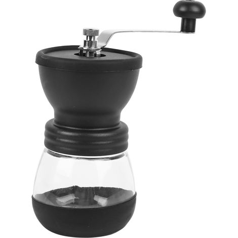 Moulin à café manuel portable acier inoxydable silicone durable facile à nettoyer pour maison voyage (1/5)