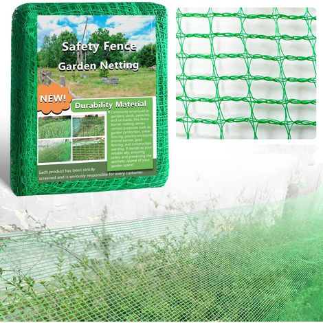 100cmx10m Clôture de jardin temporaire de , clôture de sécurité en plastique, clôture de construction, clôture de jardin, barrière pour animaux, volaille, cerf. (1/5)