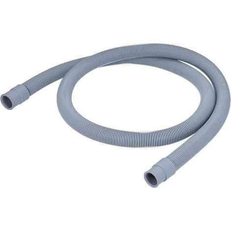 1m Drain Hose / Extension for Washing Machine or Dishwasher - Flexible Drain Hose, End Diameter 19mm and 21mm, Two Straight Fittings (1/5)
