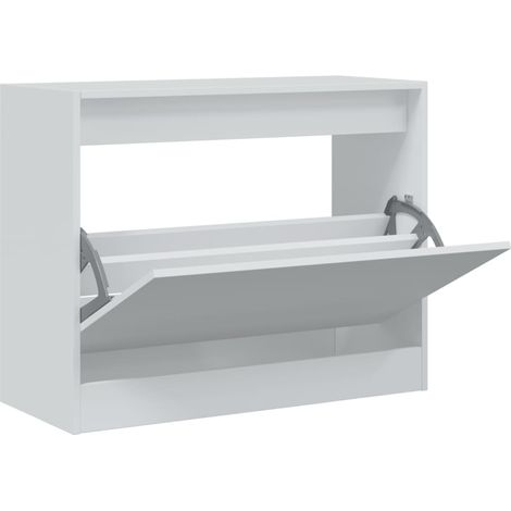 Maison Exclusive - Scarpiera Bianca 80x34x63 cm in Legno Multistrato