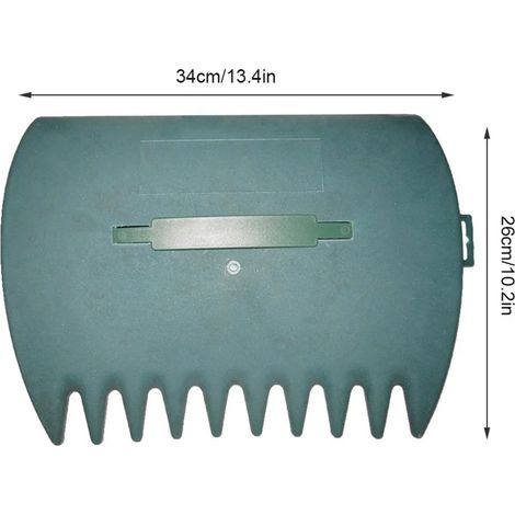 (Vert) 1 paire de râteaux à feuilles à main avec griffes pour ramasser les déchets et nettoyer rapidement le jardin. Ramasse-déchets et ramasseur de débris pour jardin et cour. (1/5)