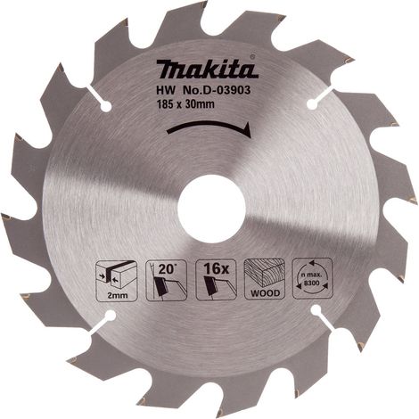 MAKITA D-03903 Circular saw blade 185mm x 30mm x 16T