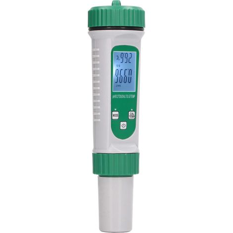 Testeur de qualité de l'eau 6 en 1 : pH, EC, TDS, sel, densité, température, affichage numérique pour la plantation (1/5)