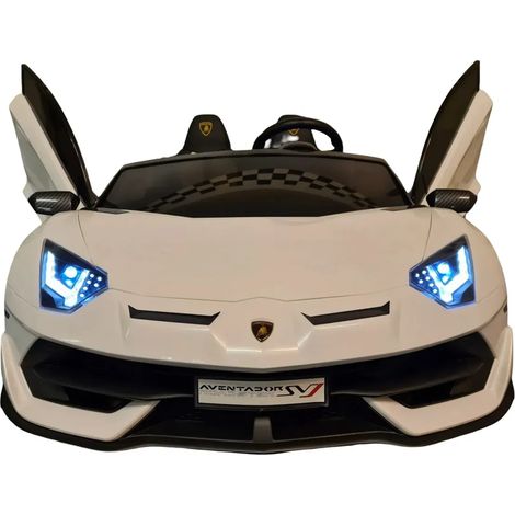 Macchina per Bambini Lamborghini Aventador 2 Persone a Batteria Bianco (1/4)