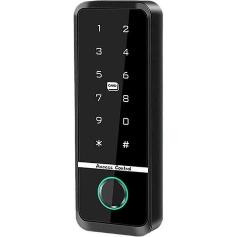Ensemble de verrouillage de porte par empreinte digitale, système de contrôle d'accès biométrique RFID étanche IP66, avec clavier tactile (1/5)