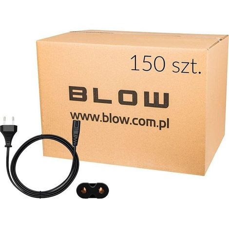 Elektrisches Kabel blow SN-14 schwarz 1,5 m Flachstecker