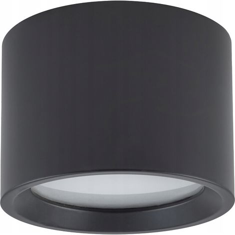 Plafonnier de salle de bain Nowodvorski Bol Noir Rond 8,5 cm GX53 IP54 (1/5)