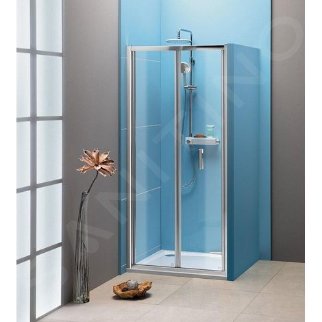 Porte de douche repliable EASY 800 mm, verre transparent (1/5)