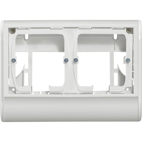 Cadre double pour appareillage Mosaic pour plinthe 80 x 20 (098229) (1/3)