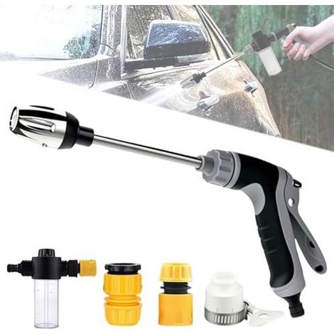 Pistola a spruzzo ad alta pressione Power Jet, per irrigazione del giardino, idropulitrice ad alta pressione, per lavaggio auto e irrigazione del giardino - (1/5)