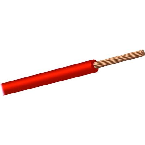 Cavo filo unipolare HT105 sezione 0,35 mmq Rosso
