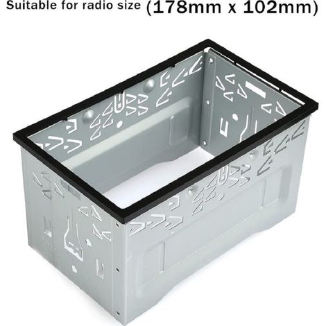 Trade Shop - Metal Universal 2 Din Gps Dvd Player Car Radio Mounting Frame - (1/5)