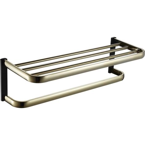 Handtuchstange aus Messing Handtuchstange in Schwarz Gold