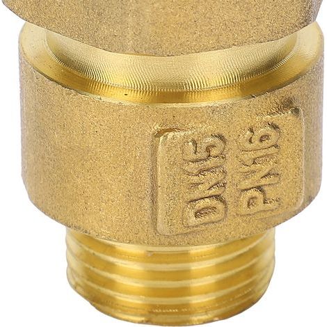 Clapet anti-retour en laiton, outil fileté de prévention du reflux à 1 voie, compteur d'eau à basse vitesse DN15x20 (1/5)
