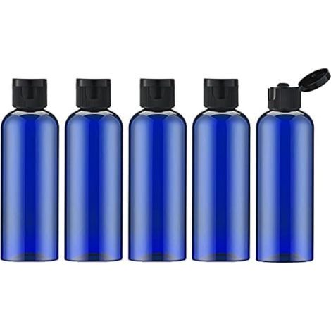 APEX 100ml blaue Flüssigkeitsspender (5er-Pack), nachfüllbare Kosmetik-Reiseflaschen (1/5)