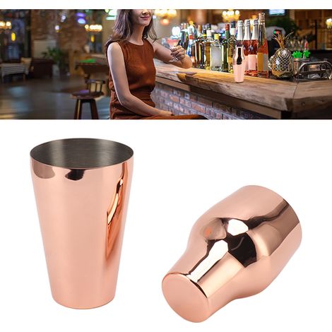 Salzstreuer aus Edelstahl 304, zweigeteilter französischer Salzstreuer, Roségold (1/5)