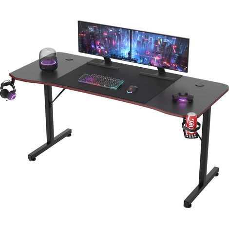 Bureau Gaming 160x60cm, Porte-Gobelet (1/5)