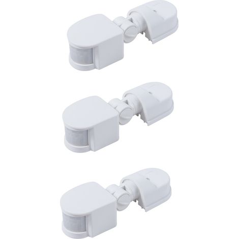 3 sensores de movimiento infrarrojos AC110V-240V con interruptor de sensor ajustable para sensores de movimiento corporal PIR.