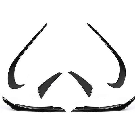 6 piezas de alerones laterales para parachoques delantero de coche, tipo canards, para Mercedes-Benz Clase A W176 A180 A200 A220 AMG A45 2016-2018 (1/5)