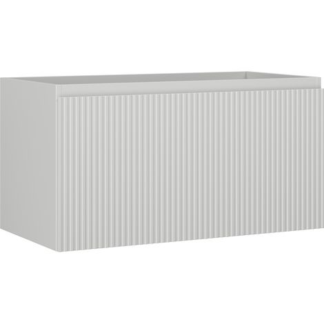 Mexen Rivel mobile da bagno sottolavabo 90 cm, 1 cassetto, scanalato, grigio opaco - 91A20-09047-1-BF62 (1/5)