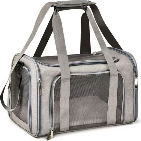 Sac de transport pour chat 40 x 25 x 25 cm Petit sac de transport pliable de 3 kg Avec bandoulière Boîte de transport pour chat Boîte de transport pour petits chats Taille S (1/5)