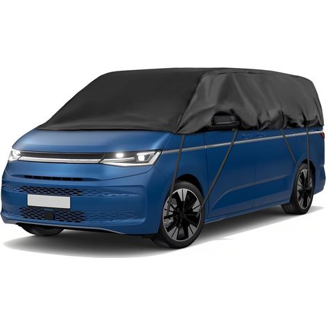 Housse de Voiture Imperméable Remplacement pour 2021-2025 VW T7, Demi Housse de Voiture Résistante Aux UV, Anti-Poussière Demi Garage, pour Extérieur et Intérieur,Personnalisé pour VW T7 2021-2025 (1/5)