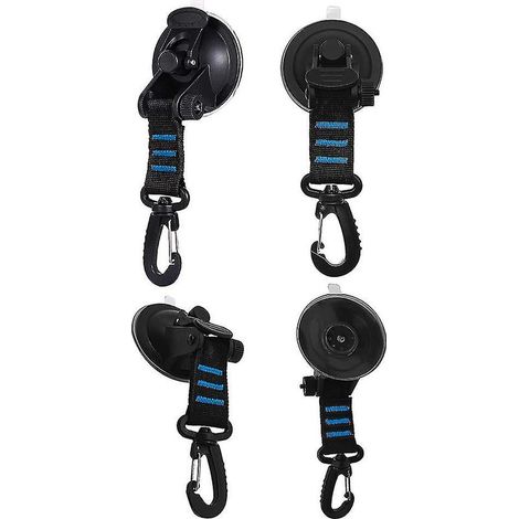 Ventouses puissantes (lot de 4) avec crochets - Accessoires de camping et de bâche avec fixation - Grande puissance (1/5)