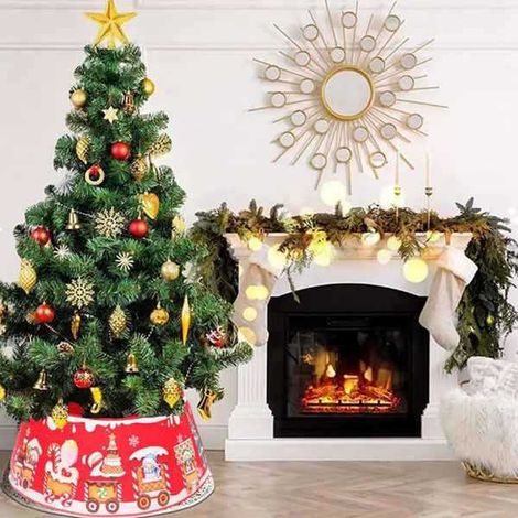 1 Farbe: wie abgebildet. Material: Stoff. Weihnachtsbaumständer, Weihnachtsbaumschmuck-Zubehör.
