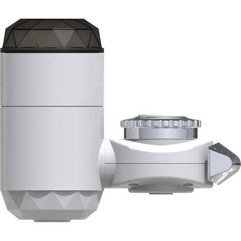Grifo calentador de agua eléctrico instantáneo, pantalla LED, acero inoxidable, para cocina y ducha. (1/5)