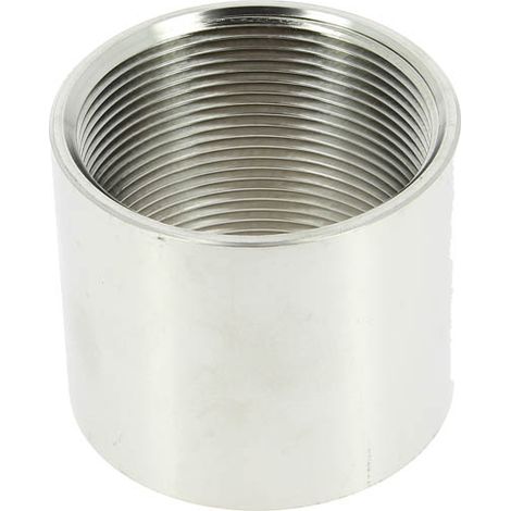 Sferaco – Manchon inox égal femelle 2' – Raccord cylindrique BSP en inox 316 – Température de fonctionnement -25°C à +180°C – Pression nominale PN20 (1/2)